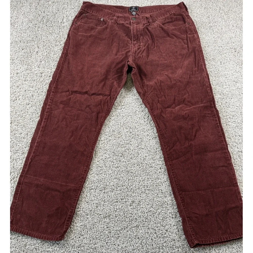 Gap Men's Straight Fit Corduroy Pants‎ Rust Measures 36x29 - Read